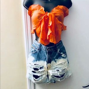 🌴☀️ Destroyed jean shorts Sz.10